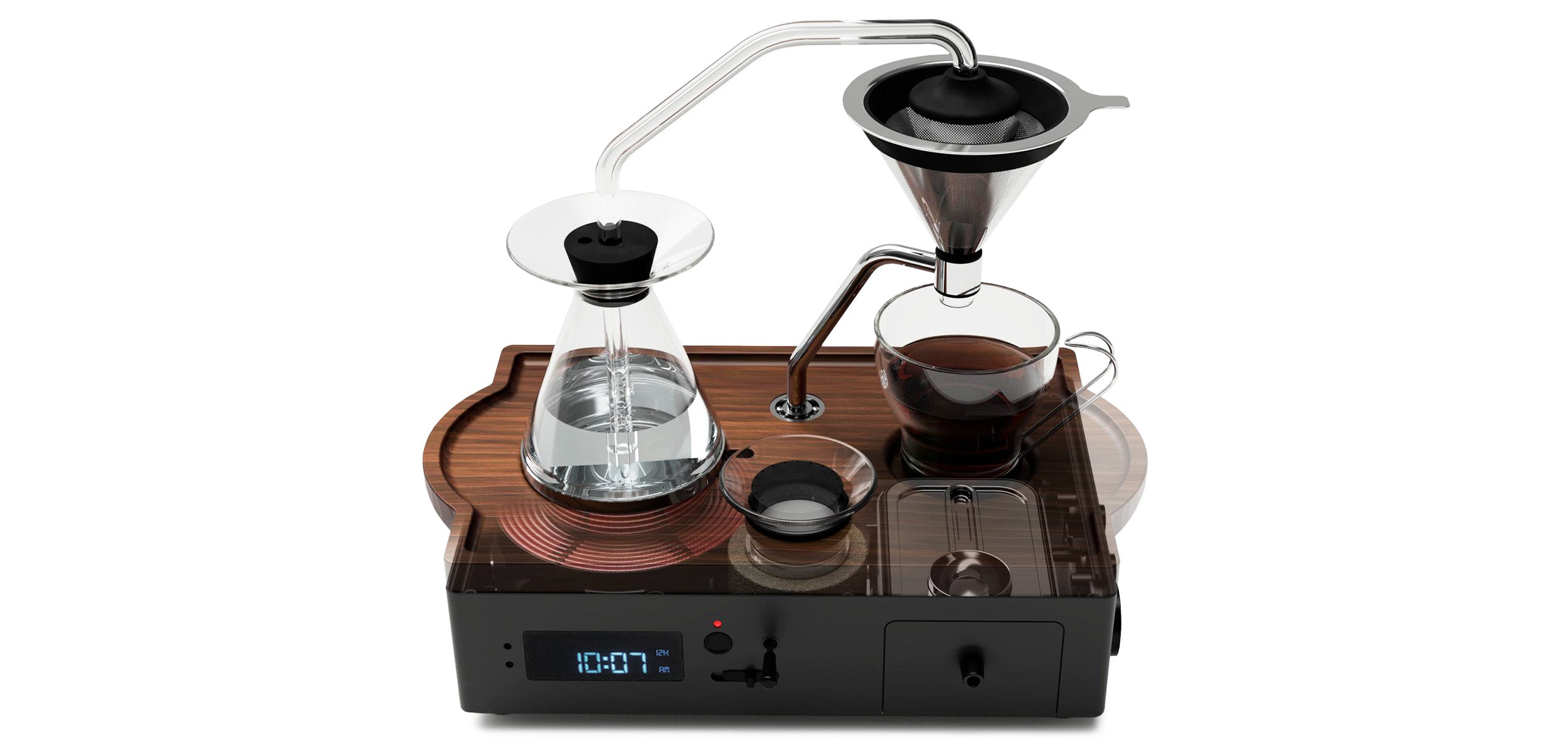 Barisieur Grande: 2-Cup Coffee & Tea Alarm Clock