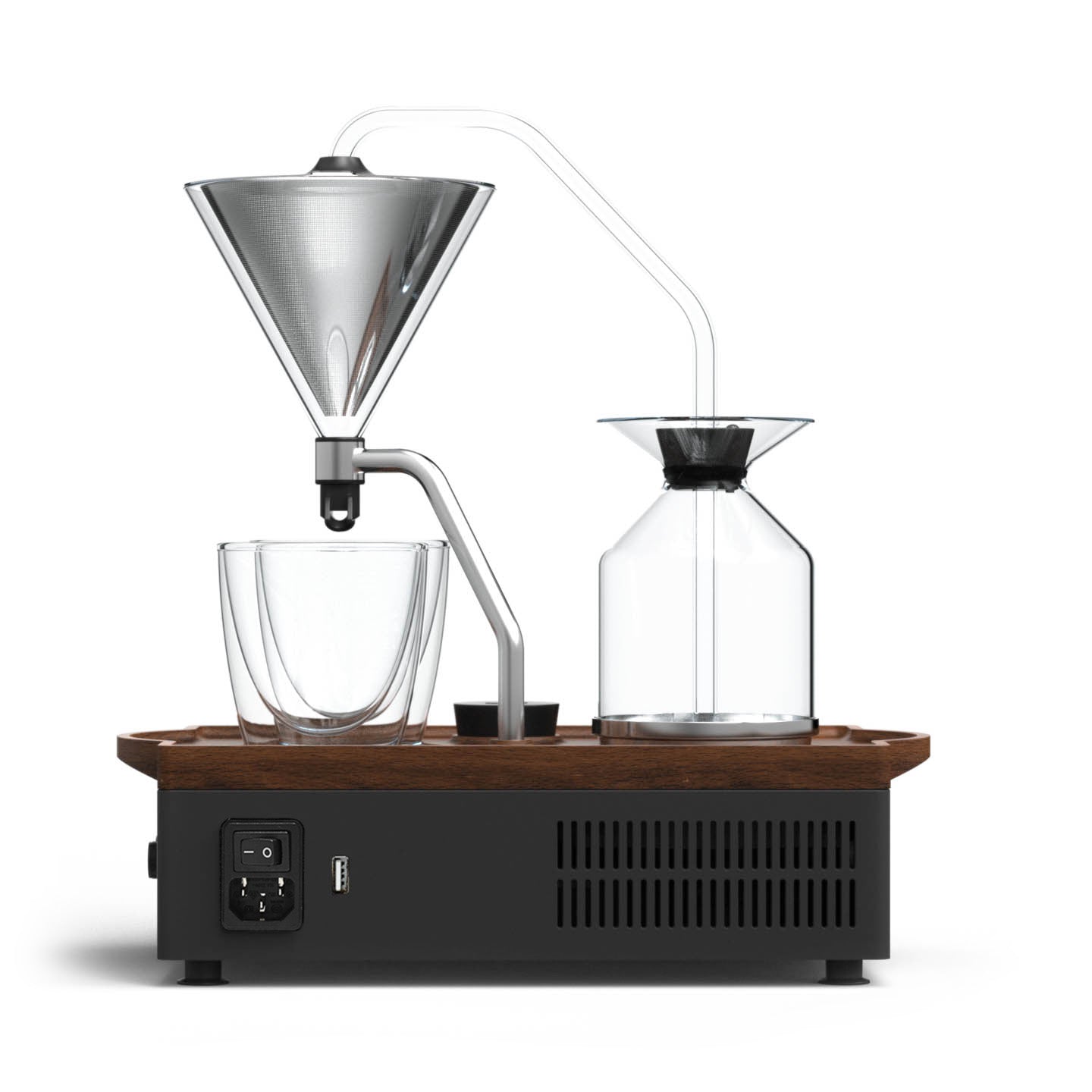 Barisieur Grande: Coffee & Tea Alarm Clock (Black)