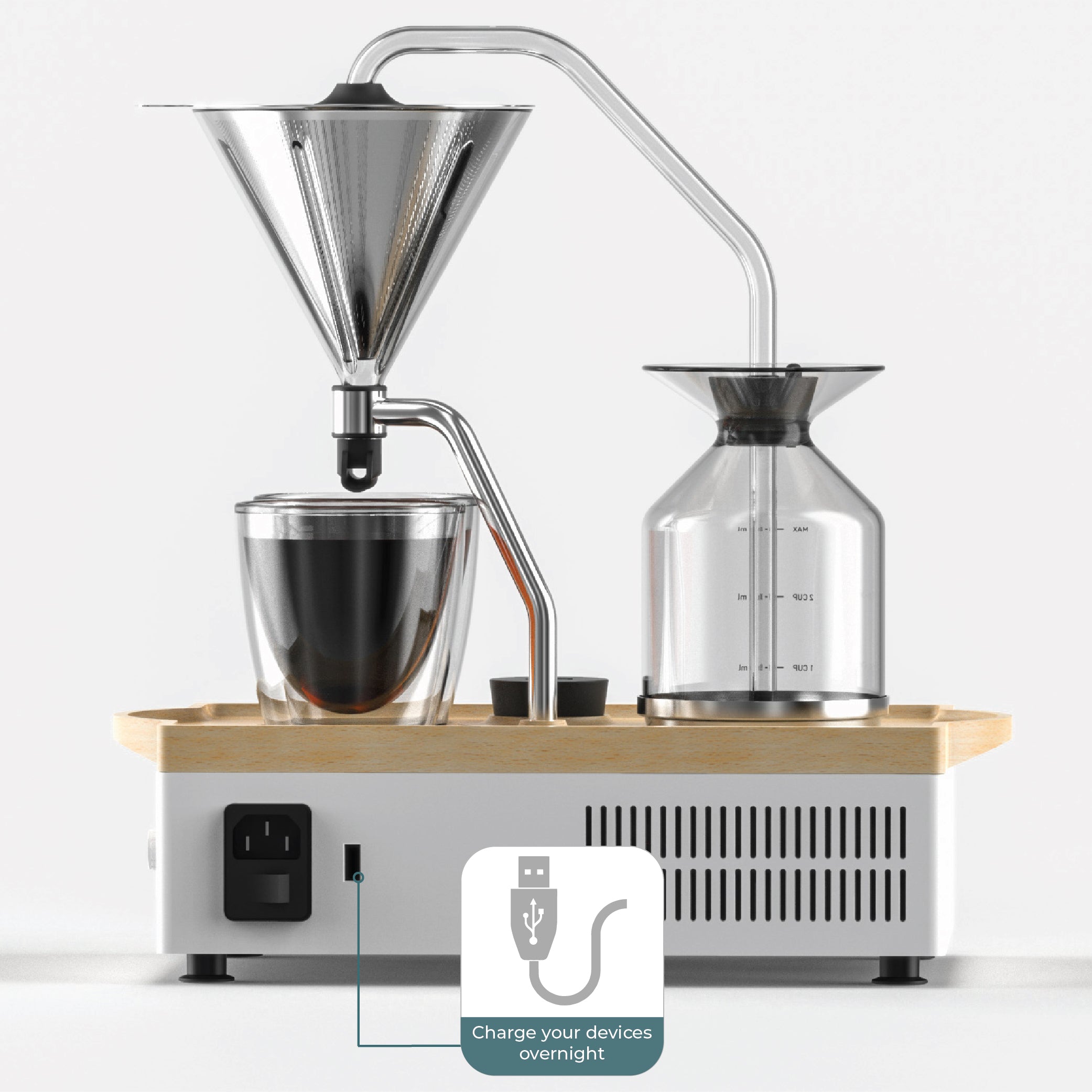 Barisieur™ Grande: Coffee & Tea Alarm Clock